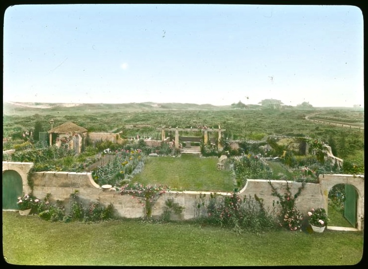 View of the walled garden from upstairs in the house. All photos via the Library of Congress Prints and Photographs Division.