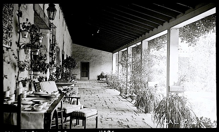 The Sunday porch:enclos*ure- Casa de la Guerra, Calf., 1936, HABS